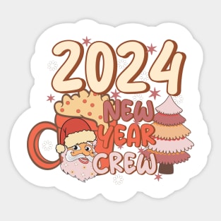 New year crew Sticker